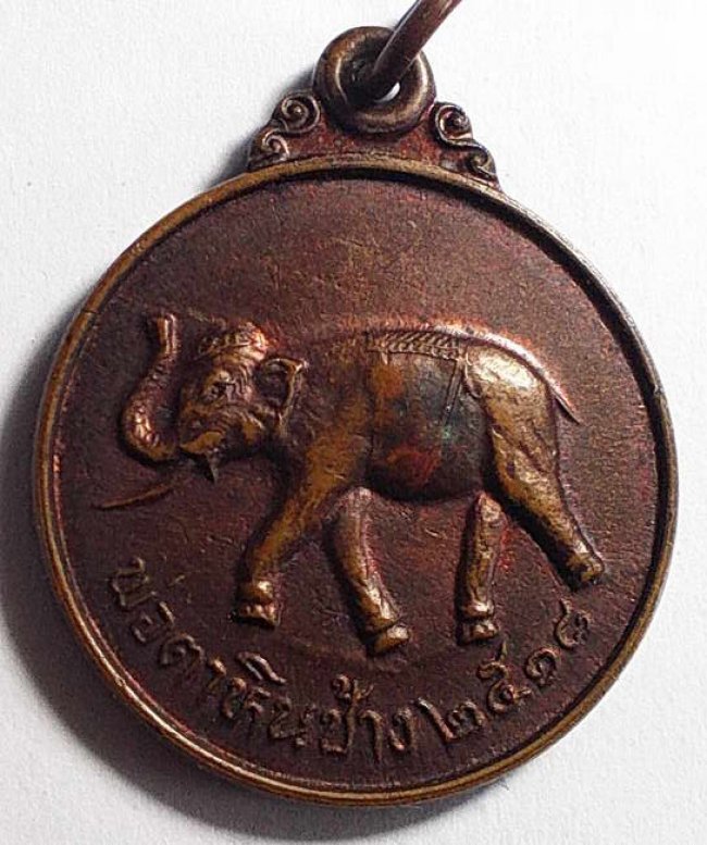 เหรียญพ่อตาหินช้าง วัดเขาพ่อตา ชุมพร รุ่นแรก ปี 2518 