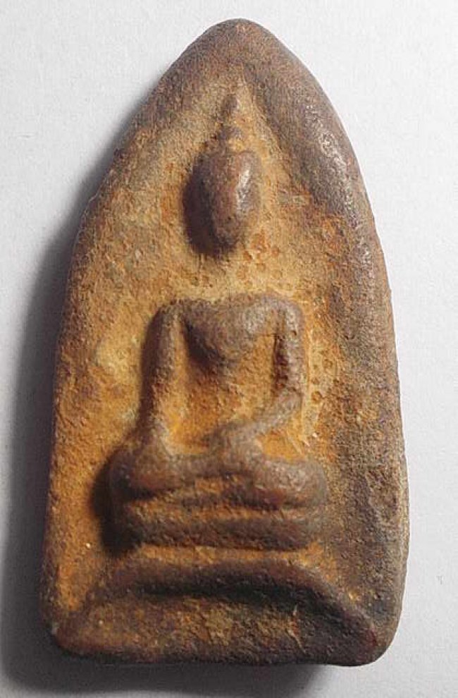 พระสรรค์นั่งไหล่ตรง เนื้อดิน ชัยนาท