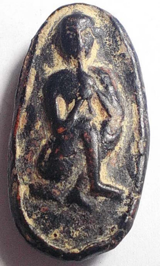 กุมารดูดรกเนื้อดินจุ่มรัก ยุคแรก ลพ.แช่ม วัดตาก้อง นครปฐม