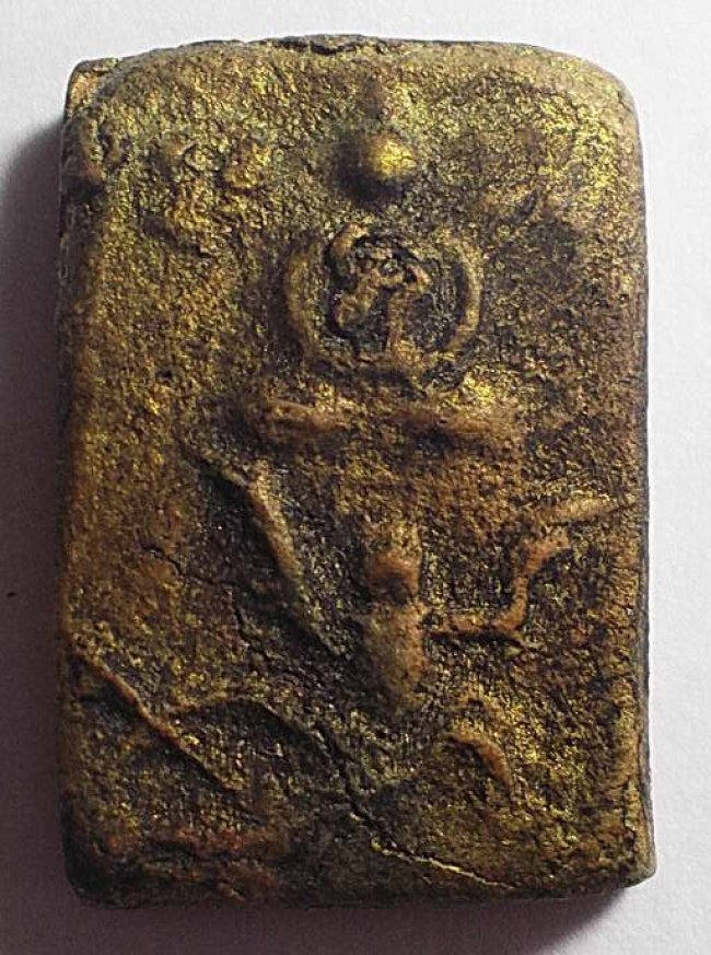 พระเนื้อดิน ขี่ลิงอกอุ ลป.ยิ้ม วัดเจ้าเจ็ด อยุธยา ปี 2475