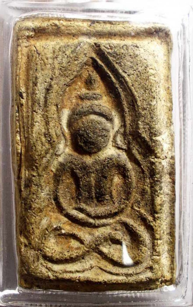 สมเด็จเข่าบ่วงโรยผงตะไบทอง