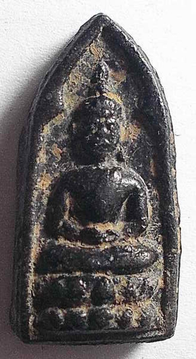 พระผงคลุกรัก พิมพ์สมาธิ ลพ.มิ่ง วัดกก กทม.