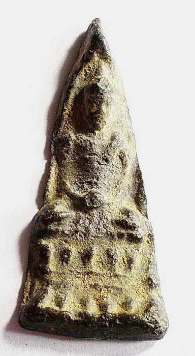 พระร่วงนั่ง อู่ทองบัวสองชั้น กรุเขาพนมเพลิง สุโขทัย ชินเงิน