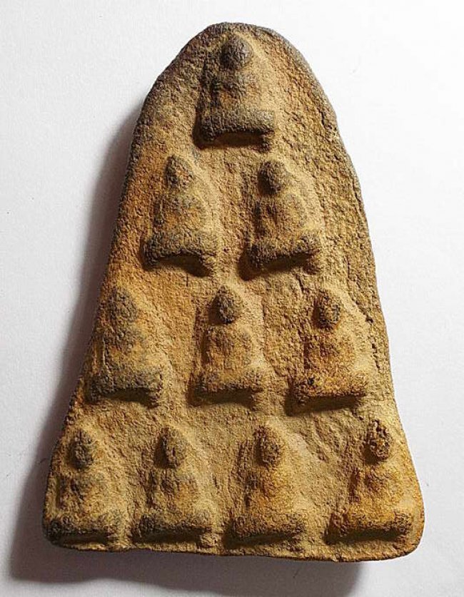 พระแผงพระร่วงนั่งเชตุพน พิมพ์สิบพระองค์ สุโขทัย