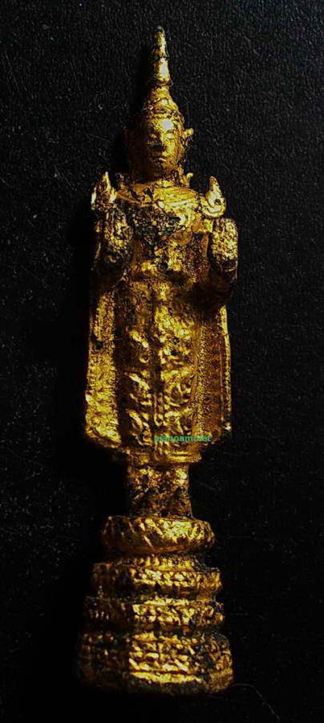 พระพุทธรูป ปางห้ามสมุทร ทรงเครื่อง ยุครัตนฯ ขนาดห้อยบูชา