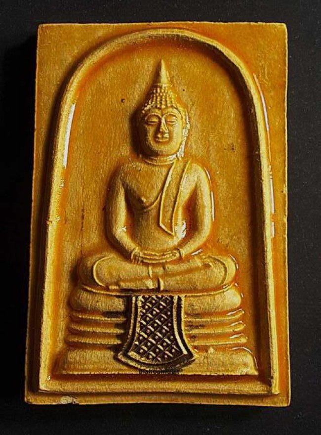 พระพุทธโสธร วัดเกาะกลอย พิมพ์จัมโบ้ เนื้อผง ปี 2514. ลป ทิม ปลุกเสก 