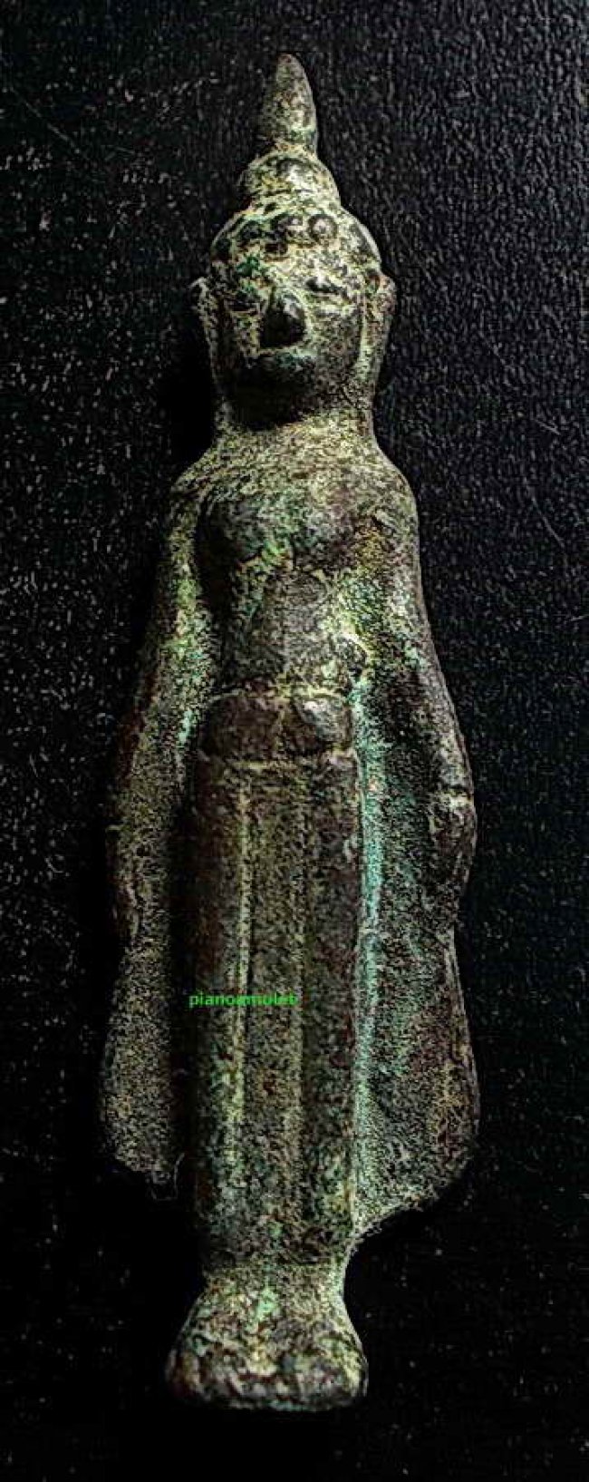 พระปางเปิดโลก เนื้อสัมฤทธิ์ สนิมเขียว