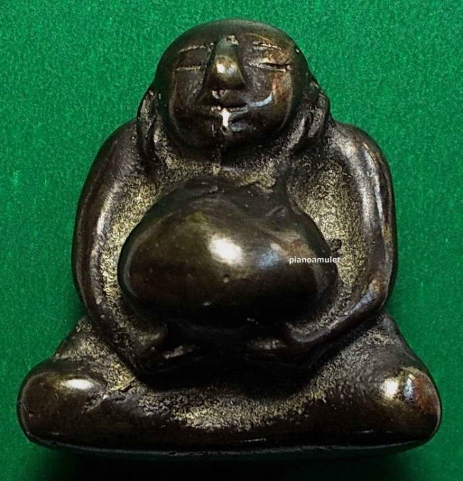 พระสังกัจจายน์  เนื้อสัมฤทธิ์ ยุคเชียงแสน หน้านกฮูก