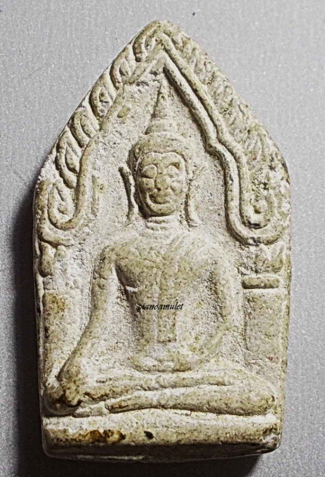 ขุนแผนกั่วเผาะ รุ่นแรก พิมพ์ใหญ่ ฝังตะกรุดคู่ หลวงพ่อชู สำนักสงฆ์หินเหล็กไฟ สุรินทร์ ปี 2528