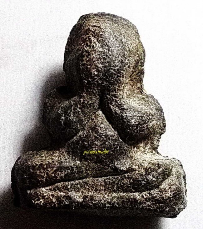 พระปิดตาสองหน้า เนื้อผงคลุกรัก ลป.เอี่ยม วัดสะพานสูง