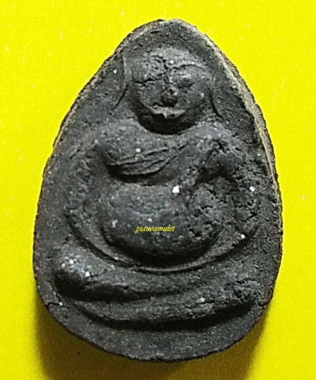 พระสังกัจจายน์ (ลพ.คง) พิมพ์หยดน้ำ เนื้อผงเทา วัดประสาท ปี 2506