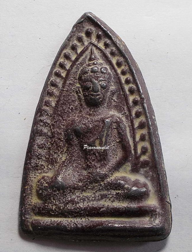 พระสุพรรณหลังผาล ชินเงิน  กรุวัดพระศรีรัตนมหาธาตุ สุพรรณบุรี