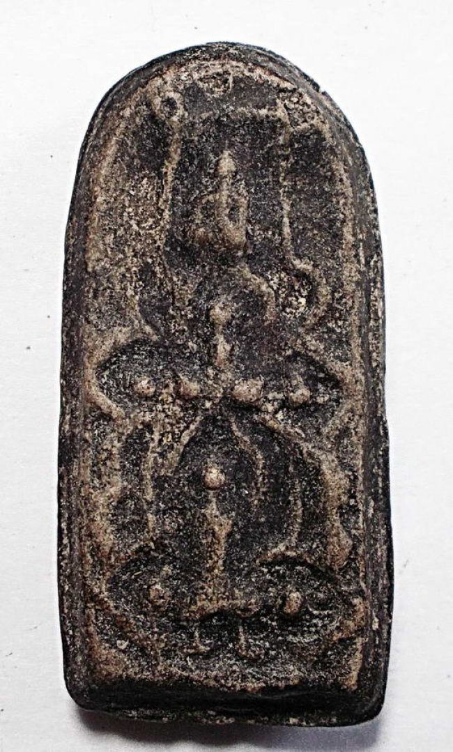 พระผงคลุกรัก ลพ.พริ้ง วัดบางปะกอก พิมพ์นารายณ์ทรงครุฑ