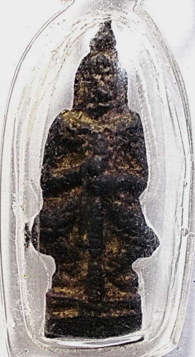 ท้าวเวสสุวรรณ ท่านเจ้าคุณศรี (สนธิ์) วัดสุทัศน์ ในเลี่ยมเดิม