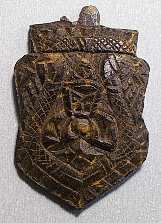 กะลาแกะ ราหูอมจันทร์ ศิลปวัดศรีษะทอง นครปฐม