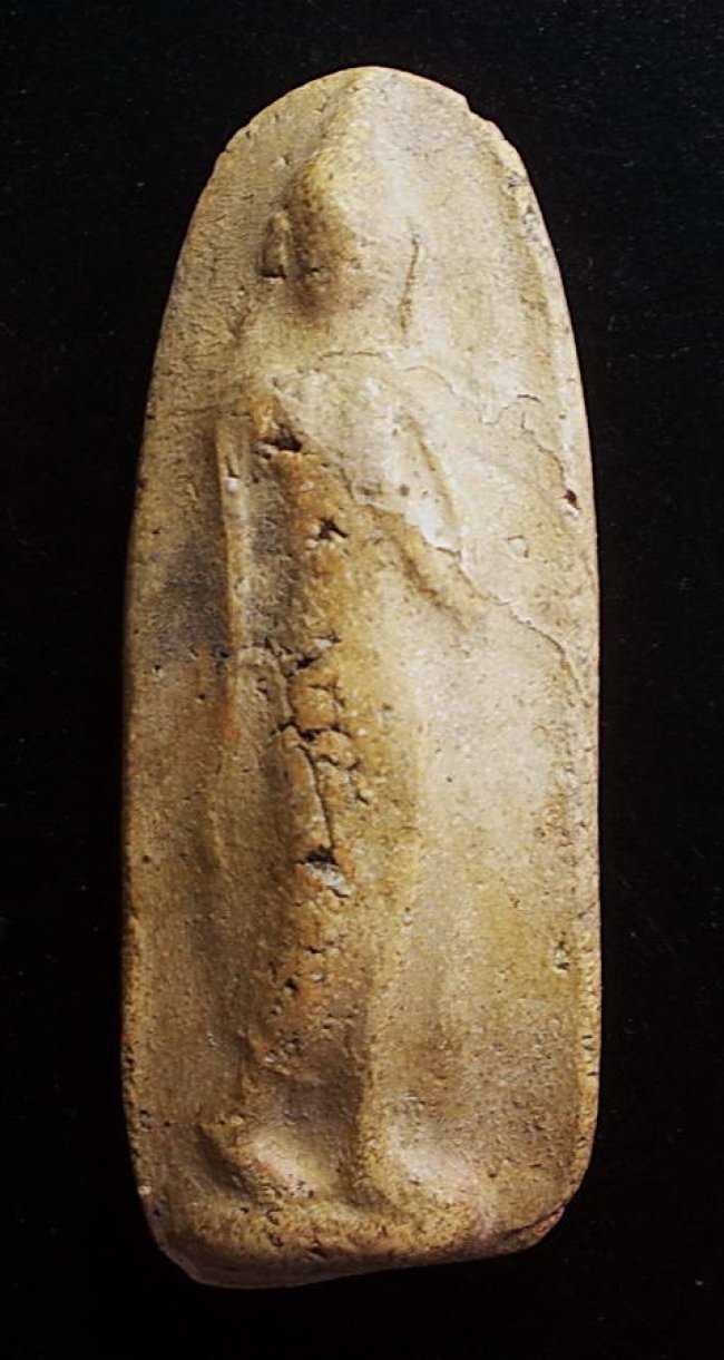 พระลีลา พิมพ์ใหญ่ เนื้อผงพุทธคุณ กรุทัพข้าว สุโขทัย