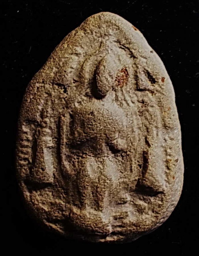 พระกรุ เนื้อดิน ศรีวิชัย ศิลปทวารวดี พิมพ์ปฐมเทศนา