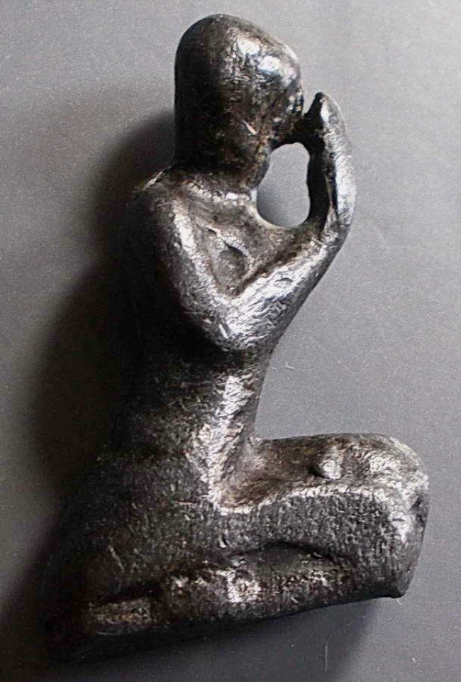 หลวงพ่อจ๋อง (พระอรหันต์สังคายนา) วัดพิชัยสงคราม เนื้อตะกั่ว  สมุทรปราการ 