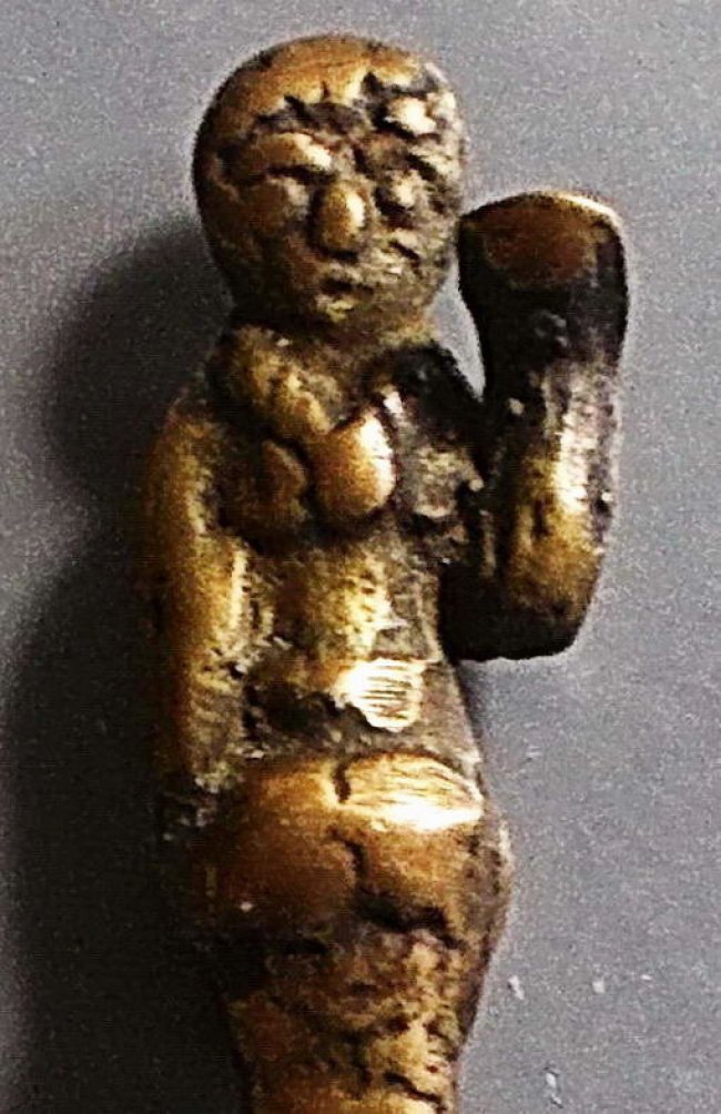 ใบพายป้ายปูนด้ามนางกวัก หลวงพ่ออิ่ม วัดหัวเขา สุพรรณบุรี