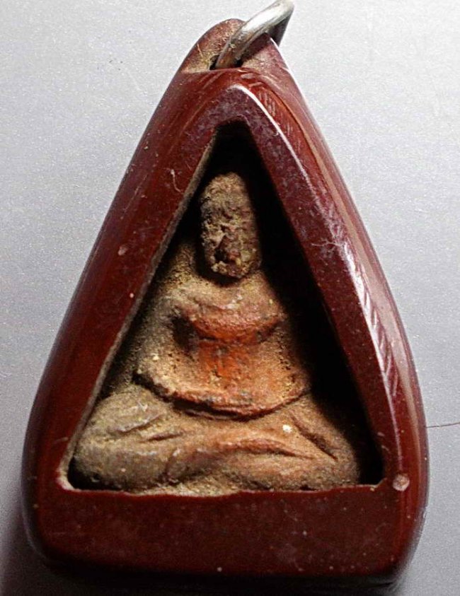 สมาธิห้าเหลี่ยม เนื้อดิน ลพ.ลี วัดอโศการาม ปี 2500