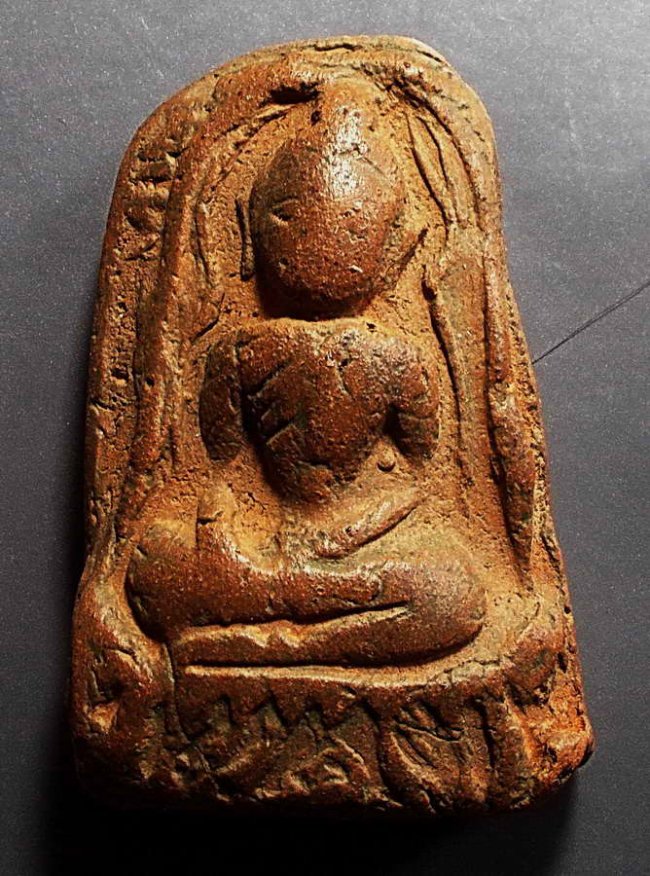 พระซุ้มกอ เนื้อดิน ลพ.โหน่ง วัดคลองมะดัน สุพรรณบุรี