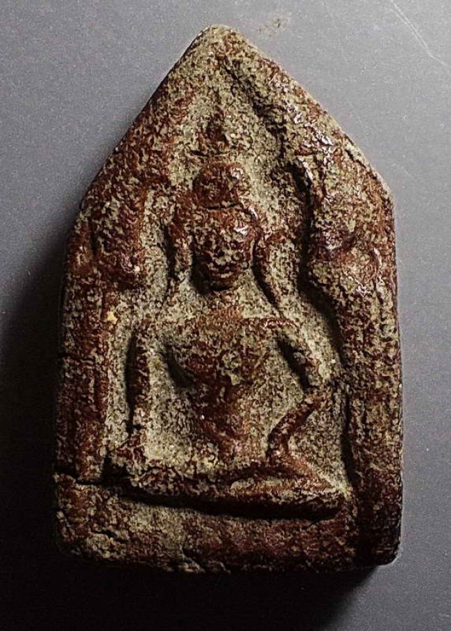 พระเนื้อผงธูป ลพ.โอภาสี พิมพ์ขุนแผนซุ้มเรือนแก้ว