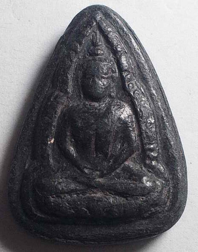 พระพุทธชินราช ลพ.เงิน วัดดอนยายหอม นครปฐม พิมพ์ก้ามปู พร้อมบัตรรับรอง