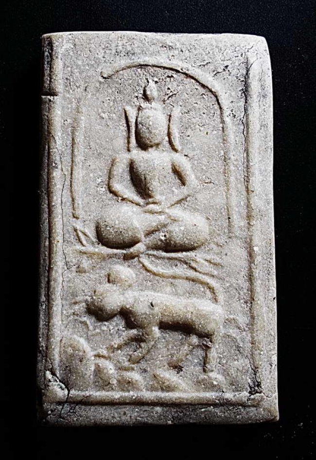 สมเด็จ เนื้อผงน้ำมัน ทรงเสือ ลพ.แฉ่ง วัดบางพัง นนทบุรี ปี 2484