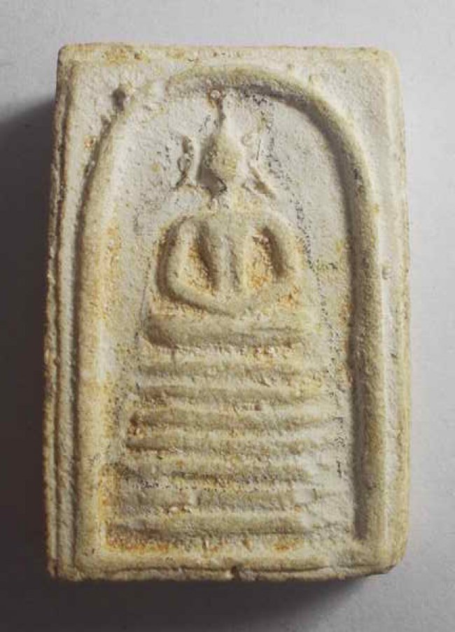 สมเด็จฐาน 7 ชั้น เนื้อผงพุทธคุณผสมปูน หลวงปู่ดู่ วัดสะแก อยุธยา