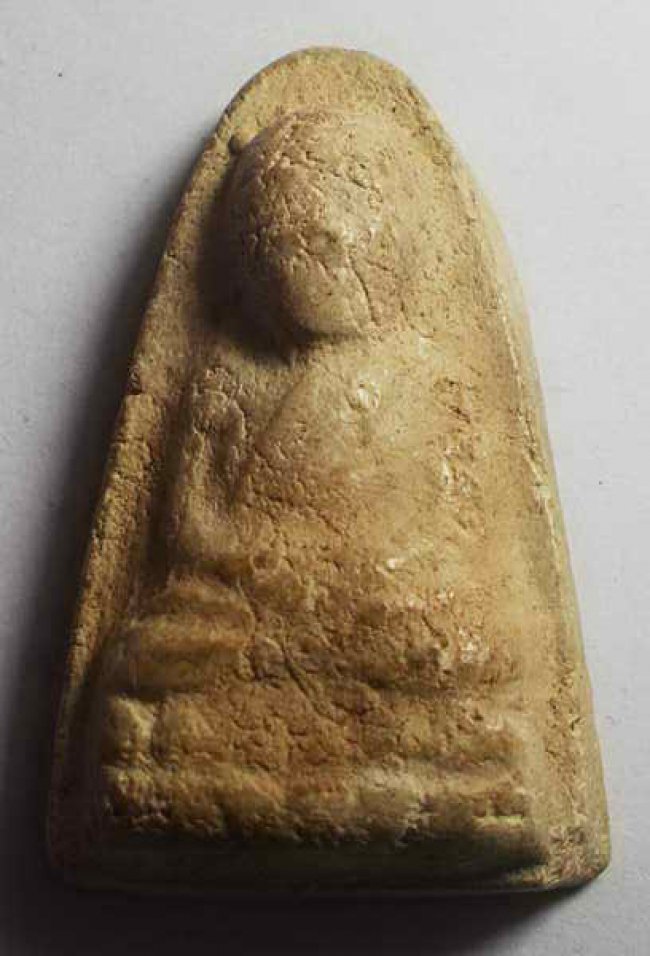 พระพิมพ์หลวงพ่อทวด หลวงตาพัน วัดใหม่อมตรส (วัดบางขุนพรหม) กรุงเทพ ปี 2502