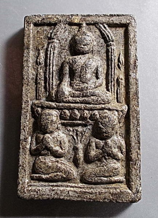 พระกรุวัดท้ายตลาด พิมพ์พระโมคคัลลาสารีบุตร พระกรุวัดท้ายตลาด พิมพ์พระโมคคัลลาสารีบุตร