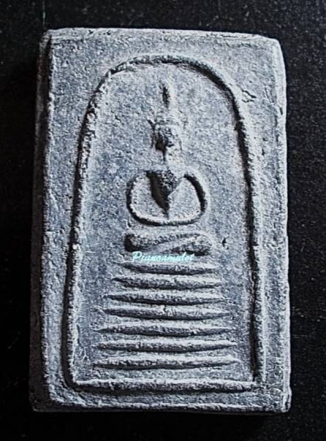 สมเด็จ 7 ชั้นหลวงพ่อโชติ วัดตะโน เนื้อผงผสมใบลาน พิมพ์นิยม ปี 2497