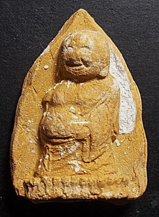 พระศรีอริยเมตไตรย์ หลังยันต์ เจ้าคุณโพธิ์แจ้ง วัดโพธิ์แมน ชุดลงกรุ