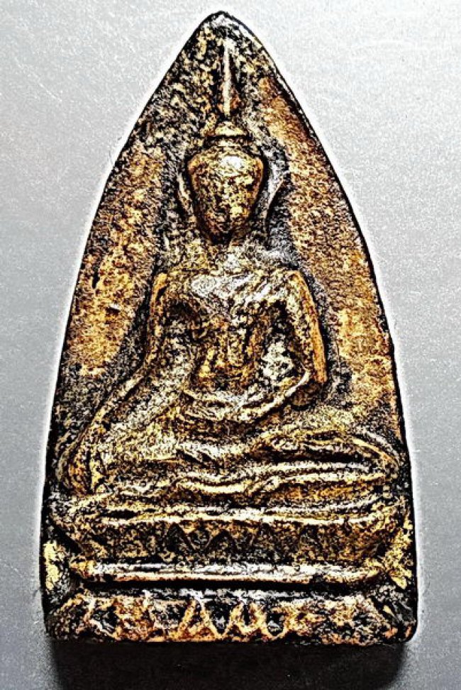 พระขุนแผนพิมพ์อู่ทองฐานสำเภา กรุวัดใหญ่ชัยมงคล อยุธยา