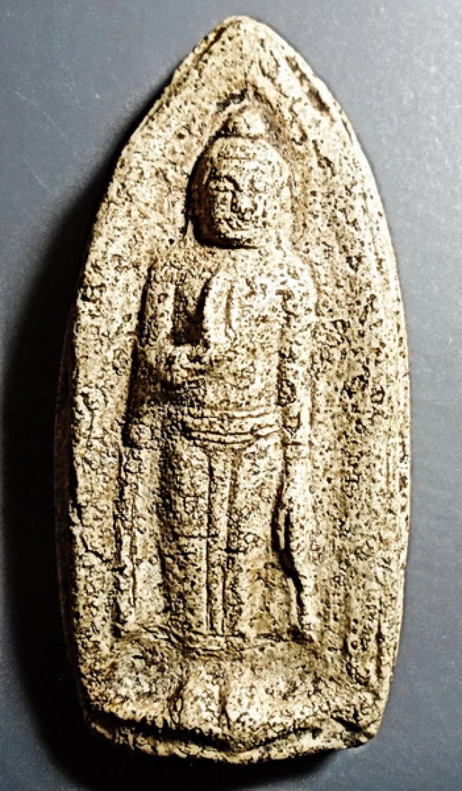 พระร่วงยืนประทานพร เนื้อผง ยุคแรก กรุทัพข้าว สุโขทัย