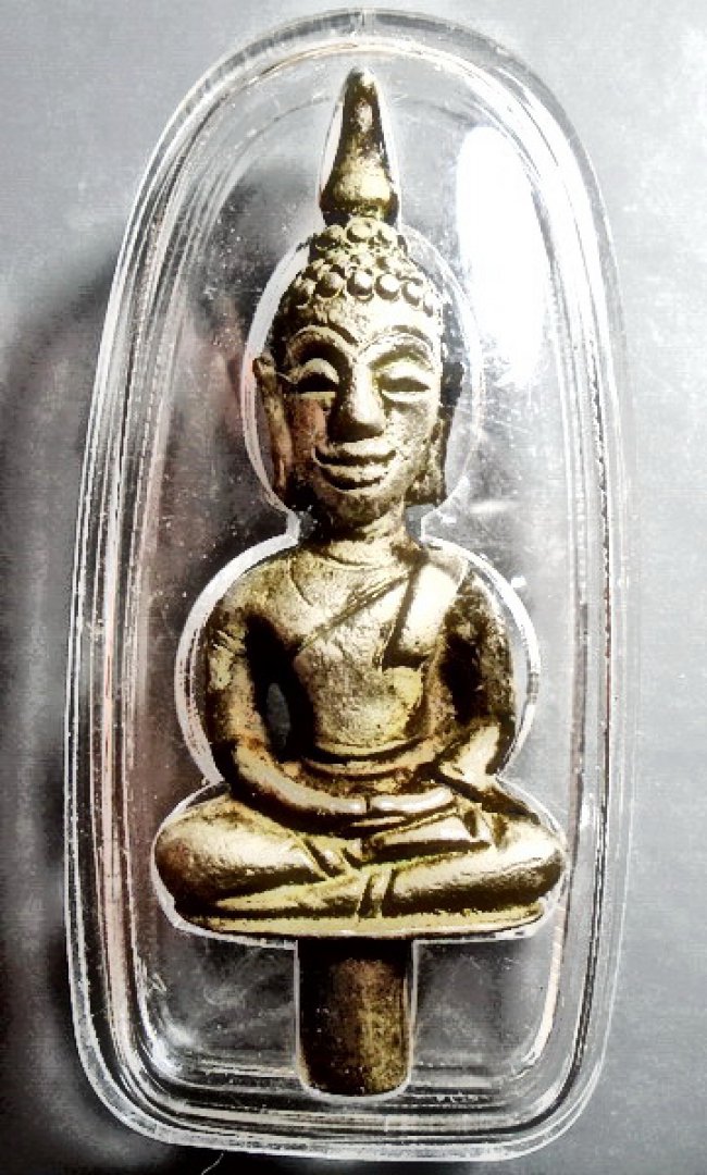 พระยอดธง ปางสมาธิ เนื้อเงิน สมัยอยุธยา