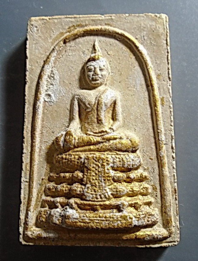 สมเด็จหลวงพ่อวัดไร่ขิง พิมพ์ใหญ่(พิเศษ) เนื้อผง ปี 2514