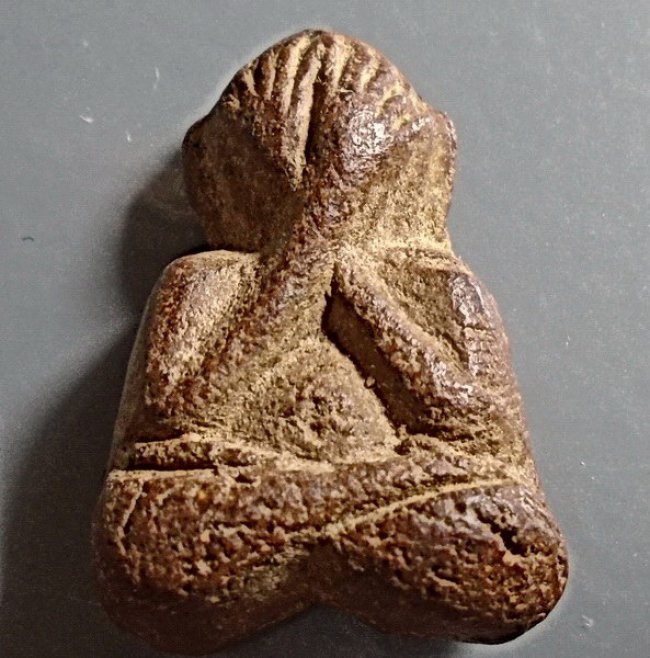 พระปิดตามือไขว้ สมาธิเพชร ลป.เทียน วัดโบสถ์