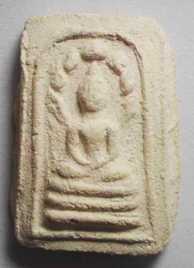 สมเด็จมงคลมหาลาภ แม่ชีบุญเรือน หลังยันต์ ปี 2499 