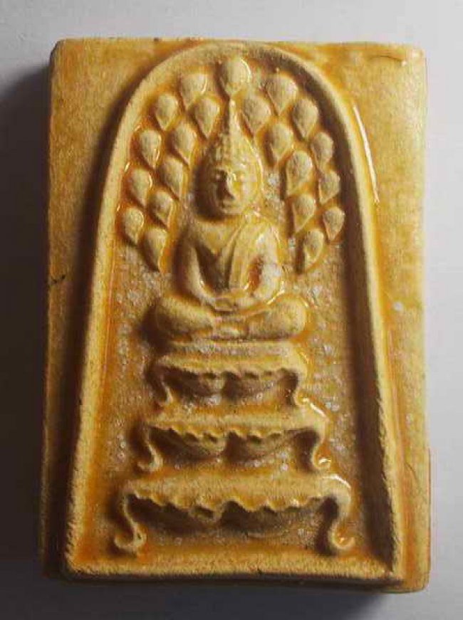 พระกรุวัดเกาะกลอย ระยอง พิมพ์สมเด็จปรกโพธิ์ฐานสิงห์