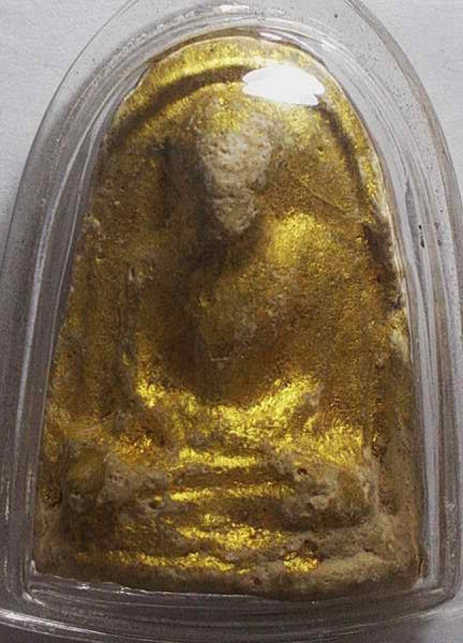 พระผงมหาจักรพรรดิ์ผสมปูน พิมพ์รูปเหมือน ลป.ดู่ วัดสะแก